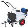 AgriEuro TOP-LINE Kit motopompa irrorazione con gancio Comet MC25/Honda GP160 con carrello e serbatoio 120L