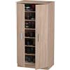BAKAJI Mobile Scarpiera Portascarpe Ingresso Casa con 7 Ripiani Porta Scarpe Chiusura 2 Ante Struttura in Legno Armadio Mobiletto Ausiliario Multiuso Dimensione 108 x 55 x 36 cm (Quercia)
