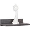 RICOO Mensola da muro 30 x 8 x 19 cm WM057-BG Scaffale da parete salvaspazio Grigio cemento