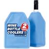Set di 2 Raffredda Bottiglie Vino (22,5 x 15,5cm) Refrigeratore con Gel Glacette