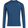 Regatta Rashguard LS da Uomo ad Asciugatura Rapida, Collo Allungato, Rash Guard a Maniche Lunghe. Dotato di Protezione UV e Poliestere Riciclato. Adatto per Il Surf.