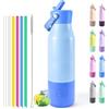 Motswedi Borraccia Termica 900ml, Borracce Termiche, a Prova di Perdite, Borraccia Acciaio Inox, per Bevande Calde e Freddo, per Palestra, Campeggio, Yoga, Blu-Blu Scuro