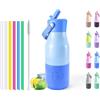 Motswedi Borraccia Termica 400 ml, Borracce Termiche, a Prova di Perdite, Borraccia Acciaio Inox, per Bevande Calde e Freddo, per Palestra, Campeggio, Yoga, Blu-Blu Scuro