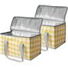 FISHSHOP Set di 2 Grandi Borse Termiche Isolate 14L Borsa Termica Pieghevole，Sacchetto Isolante Termico Picnic Riutilizzabile per Picnic/All'aperto/Barbecue/Campeggio/Eventi Sportivi