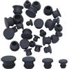 GORGECRAFT 32 PZ 4 Misure Tappi In Silicone per Sale e Pepe 5/7/9/11 mm Nero Tappo per Sale Tappo per Slot Tappi di Bottiglia di Ricambio Tappi Rotondi Riutilizzabili per Bottiglie Tubi