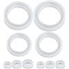 Hazrcvr Stampi Anelli Resina 10 Pezzi Set di Stampi per Colata in Resina Stampo in Resina Stampo per Anello Bracciale in Resina Stampo in Silicone a Forma di Anello per Fai da Te Gioielli