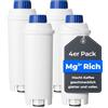 Waterdrop Mg²⁺ Filtro Acqua per Caffè, Ricambio per De'Longhi® DLSC002 (4) | Arricchisce l'Acqua con Ioni Mg²⁺, che Attenuano gli Aromi Forti del Caffè e ne Bilanciano l'Acidità per un Gusto Armonioso
