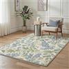 BEIMO Tappeto Vintage 120x170 cm Fiori Blu Soggiorno Camera