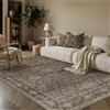 PureCozy Tappeto Salotto 120x170cm Marrone Lavabile | Antiscivolo, Vintage, Pelo Corto, Camera da Letto, Grande, Soggiorno