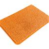 PureSwan Tappeto da bagno arancione, assorbente e lavabile, antiscivolo, in morbida ciniglia, per bagno, pavimento, doccia, lavandino, 43,2 x 61 cm