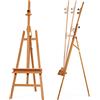 VISWIN Cavalletto ad A Inclinabile, Cavalletto da Studio Regolabile in Legno di Faggio 165-226cm con Vassoio, Cavalletto Stabile Dipingere per Adulti, Artisti, Studenti