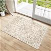 HUGEAR Zerbino Ingresso Esterno Tappeto 60x90cm Beige Vintage