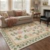 BEIMO Tappeto Cottage 120x170 cm Fiori Petali Colorati Soggiorno