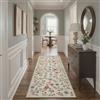 BEIMO Tappeto Vintage Fiori 80x150 cm Petali Rossi Blu Soggiorno