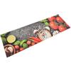 vidaXL Keukenmat wasbaar groenteprint 60x180 cm fluweel