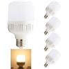 Chao Zan Lampada a LED da 13 Watt, Lampadina a Luce Calda E27, Lampadine in Plastica, Equivalente 100W, Non Dimmerabile, Confezione da 4