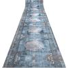 rugsx Passatoia antiscivolo LOTUS ROSETTE 47050 Grigio - Lavabile - 60x350 cm - Runner per corridoio e cucina