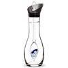 VitaJuwel Era BALANCE | Decanter per acqua in cristallo con sodalite, calcedonio e quarzo trasparente
