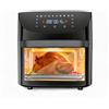 Garvee Friggitrice ad aria digitale 18L - Schermo tattile 1800W - 10 programmi - Girarrosto - Circolazione rapida 360° - Risparmio energetico - Accessori Senza BPA - Facile da pulire - Nero - Standard