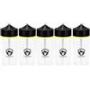 Sasami Chubby Gorilla 200ml con scala graduata V3 Pet Unicorn bottiglia vuota + tappo nero - set da 5