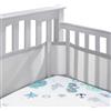 Sunshine smile Paracolpi Lettino,Paracolpi Neonato per Lettino,Traspirante Baby Protezione Angoli Letto,Paracolpi per Lettino,Paraurti Cot Morbida e Traspirante,Neonato Paraurti 4 Lati per Bambino Ragazzo Ragazza