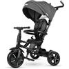 QPLAY Triciclo evolutivo QPLAY Rito Star compatto e pieghevole, con schienale reclinabile e maniglione direzionale, adatto a bambini da 12 a 72 mesi, portata massima 25 kg