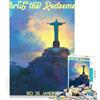 JIANGENNF Puzzle da 1000 pezzi per adulti, Cristo Redentore, Rio de Janeiro, giocattolo fai da te, attività divertenti da fare in casa, ideale come regalo per tutta la famiglia 38x26cm