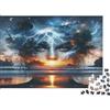 N5D9Z6E2 Volto Cosmico Fantasia Puzzle 1000 Pezzi Carta per Adulti Arte Surreale Relax Casa Famiglia Regalo Decorazione 38x26cm/1000pcs