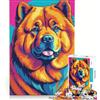 JIANGENNF Puzzle per adulti da 1000 pezzi Chow Chow, gioco interattivo, per divertimento in famiglia, compleanni e altre occasioni 38x26cm