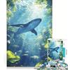 JIANGENNF Puzzle da 1000 pezzi per ragazzi balena paradiso sottomarino gioco divertente e stimolante da completare ideale come regalo per tutta la famiglia 38x26cm