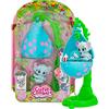 CUTIE CLIMBERS S1 Family Pack Munchies Eli, Casetta Fiore con 1 Animaletto da Collezionare che si Arrampica e con Cucciolo, Giocattolo per Bambini +3 Anni