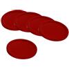 Courtieyeardceastea 5 dischi da air hockey, per tavoli da air hockey, 50 mm, colore: rosso intenso