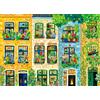 DKijoys Floral Balcony - Puzzle da 1000 pezzi per adulti, con finestre e balconi, puzzle da 1000 pezzi