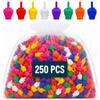 Generic Mini dita medie | Confezione 250 manine colorate capovolgi