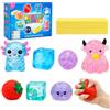 exatta 8PCS Squishy Box,Squeeze Giocattoli,Squeezes Toy,Palline anti stress | Squishy Box,Squeeze Giocattoli,Antistress SqueezeToy,Palline anti stress,Antistress Pallina Giocattolo per Impastare,Spremere