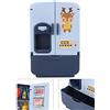 Hidyliu Mini Frigo Set di Giocattoli per Bambini Cucina a Doppia Porta Esperienza di Gioco Realizzato in Materiale ABS Sicuro Adatto per Bambini Dai 3 Anni in su, 8 Pezzi Inclusi (Blu)