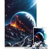 JIANGENNF Puzzle da 1000 pezzi per ragazzi Collisione Terrestre Giochi Rilassanti Attività Divertenti da Fare a Casa Compleanno 38x26cm