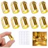 Joynine 10 Pezzi Mini Luci LED Oro per Case Bambole e Modellismo Luce Bianca Calda