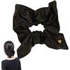 Generic Scrunchies In Pelle PU Elastici Morbidi Eleganti Delicati Estensibili Senza | Per Capelli Da Donna Portacoda Per Chiome Spesse O Sottili Foulard Scrunchie Chiffon Casual Chic