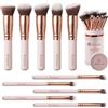 Lamora Set Pennelli Kabuki Makeup Fondotinta | Set Pennelli Trucco Professionali - Pennello Cipria Polveri Blush Highlighter Ombretti