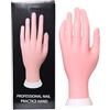 Miayical Manicure Practice Hands,Art Manicure Dito Formazione,Modello Flessibile per Nail,Mano Finta con Unghie,Mano per Pratica per un Corso Introduttivo Sulla Nail Art Finta,Movable,23x8.5cm
