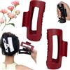Generisch Softs Elastic Fashion Shark Clipss, 4,2 in Medium Soft Hair Claw Clips, Cloud Clip, Soft Hair Claw Clips, Flessibile e Unsnappable for Thick or Fine Hair (Red)