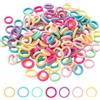 SongBuydn 600 pezzi 2 cm Soft Loom Bands, mini elastici per capelli per ragazze, set di capelli colorati per acconciature fai da te, feste e stile quotidiano, morbidi e delicati sulla pelle