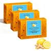Generic 2 Pezzi Sapone Sbiancante al Limone, Curcuma e Acido Kojico, Sapone Artigianale per Viso e Corpo, Trattamento Naturale per Macchie Scure, Iperpigmentazione e Acne