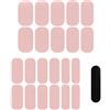 CATZUM 1 set di adesivi per unghie in gel, 22 adesivi 3D colorati, perfetti per la nail art fai da te a casa, include una lima per unghie (rosa).