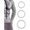CATZUM Anello Fallico in Silicone per Miglioramento Sessuale (Trasparente)