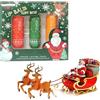 Rakiuty Burrocacao Natalizio, 3 Pezzi Balsamo Labbra Natale, Set Burrocacao Natale, Balsamo per Le Labbra, Lip Balm Stick, Lip Gloss, Cura Nutriente Delle Lip Per Lips Secche E Screpolate, Regalo Di Natale