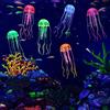 Lpraer Mangsen - Confezione da 6 Meduse galleggianti per Acquario, Effetto incandescente, in Silicone, Decorazione per Acquario (6 Colori)