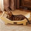 FUKUMARU Cuccia Tiragraffi in Sisal per Gatti, 60cm Letto Tiragraffi Resistente per Gatti da Interno, Amaca in Sisal Naturale 100%, Struttura in Legno Massello per Dormire e Farsi le Unghie (Beige)