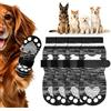 OSDUE 4 Pezzi Calzini Cani Antiscivolo, Protezioni Zampa di Cane Regolabili | Traction Pad Lavabili, Calze di Protezione e Recupero, Stivali Paw per Cani Piccola Taglia Media Taglia, L Grigio